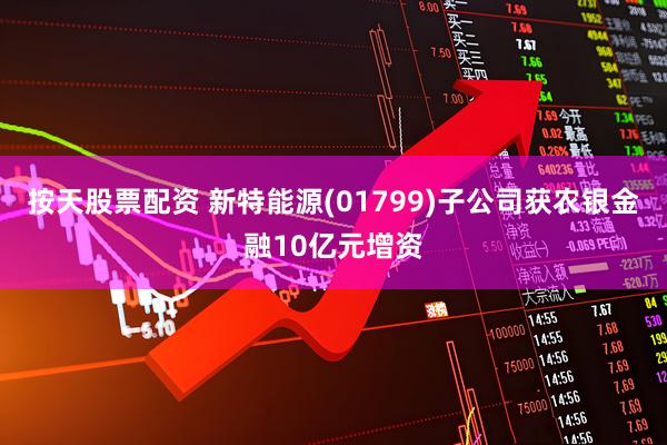 按天股票配资 新特能源(01799)子公司获农银金融10亿元增资